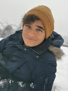 man, nature, winter, portrait, male, boy, snow, hood, jacket, teenager, masculine
