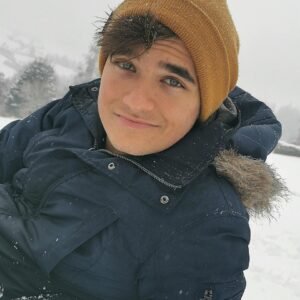 man, nature, winter, portrait, male, boy, snow, hood, jacket, teenager, masculine